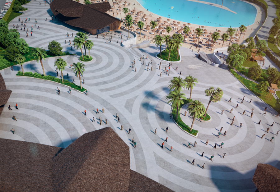 Playa artificial