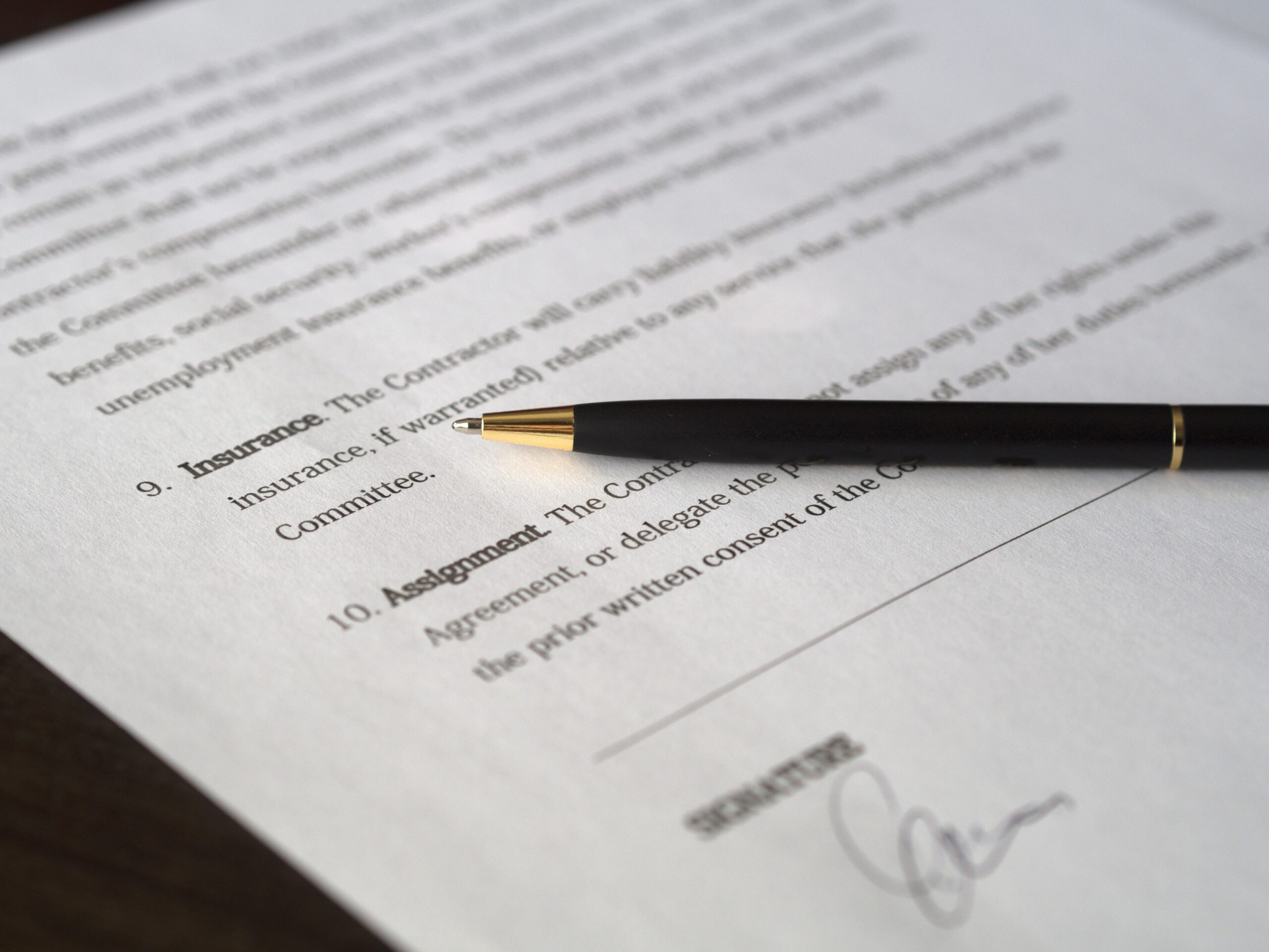 un contrato de alquiler
