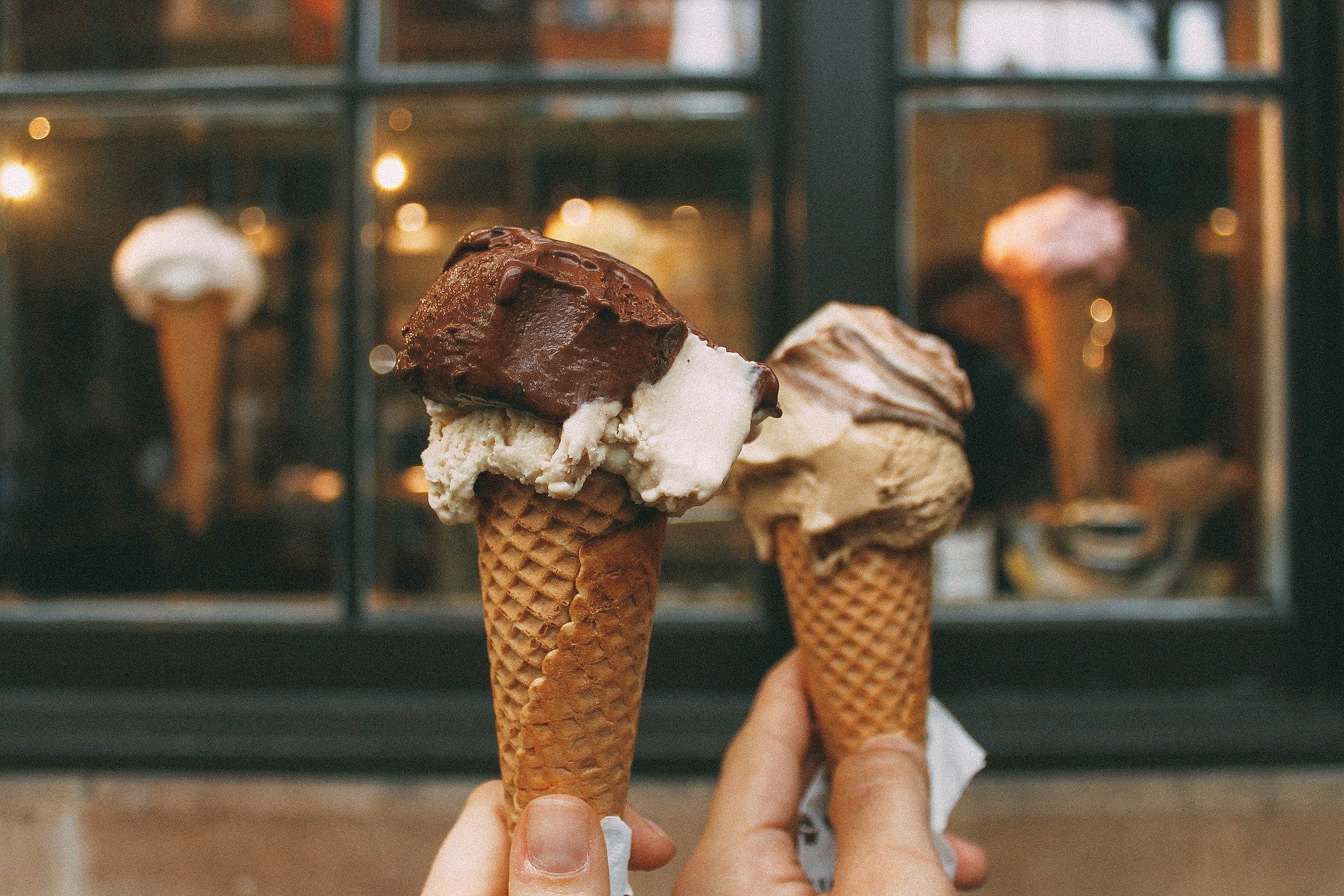Helado en Málaga