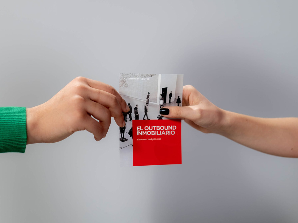 el agente inmobiliario y el outbound